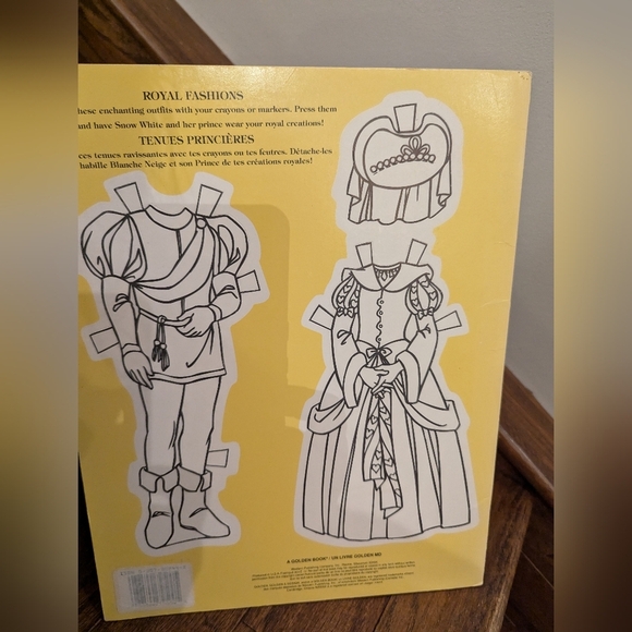 Vintage Disney Snow White Canadian Release Deluxe Paper Dolls Uncut - Picture 10 of 11